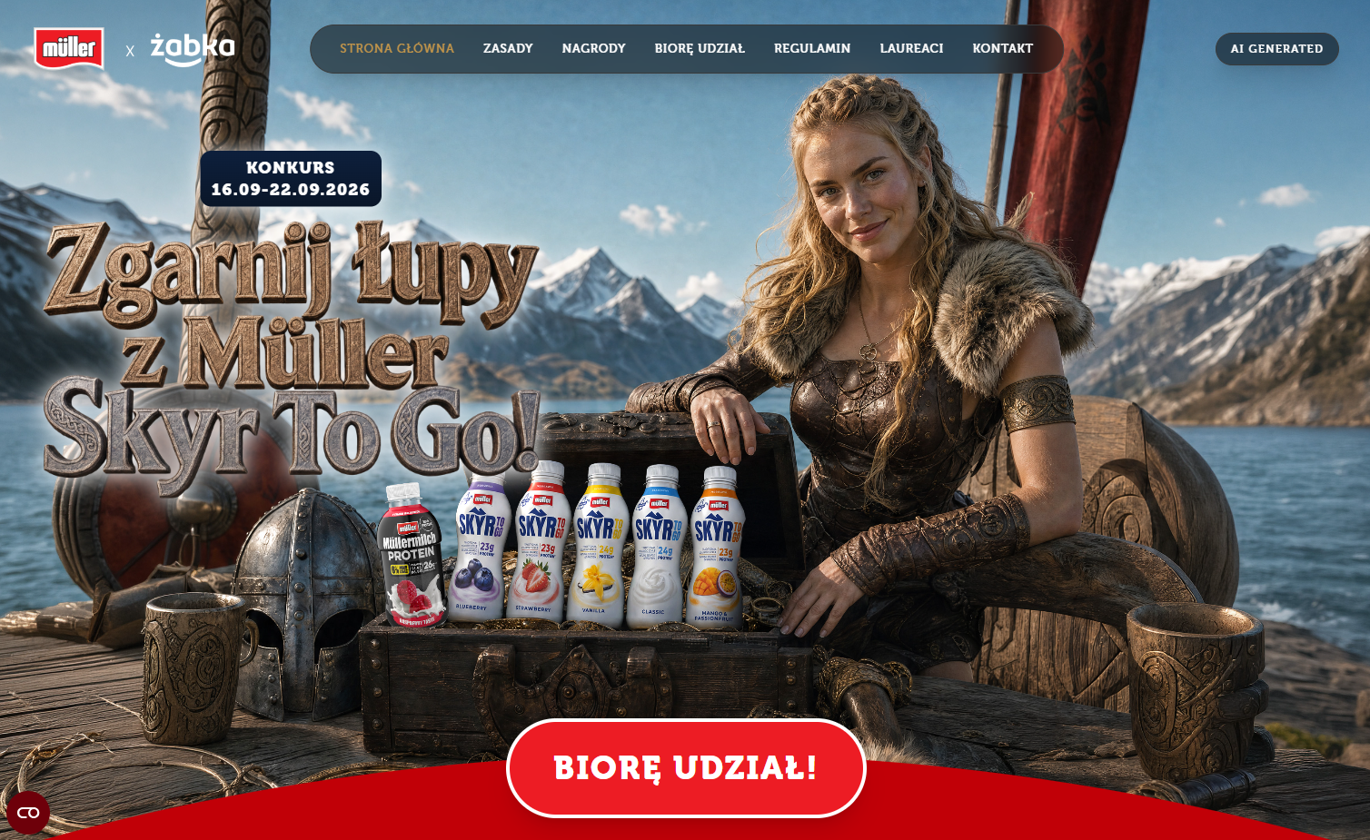 Konkurs Müller Skyr To Go w Żabce z rejestracją w aplikacji Żappka
